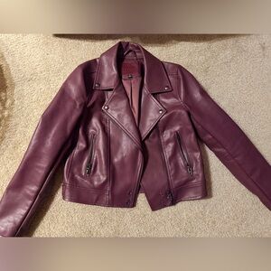 Blank NYC Deep Purple Leather Jacket